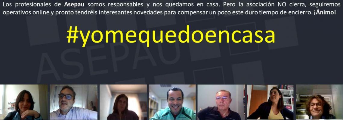 #yomequedoencasa con capturas de Skype de la Junta Directiva